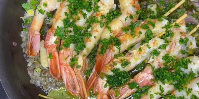 Camarões em Escabeche